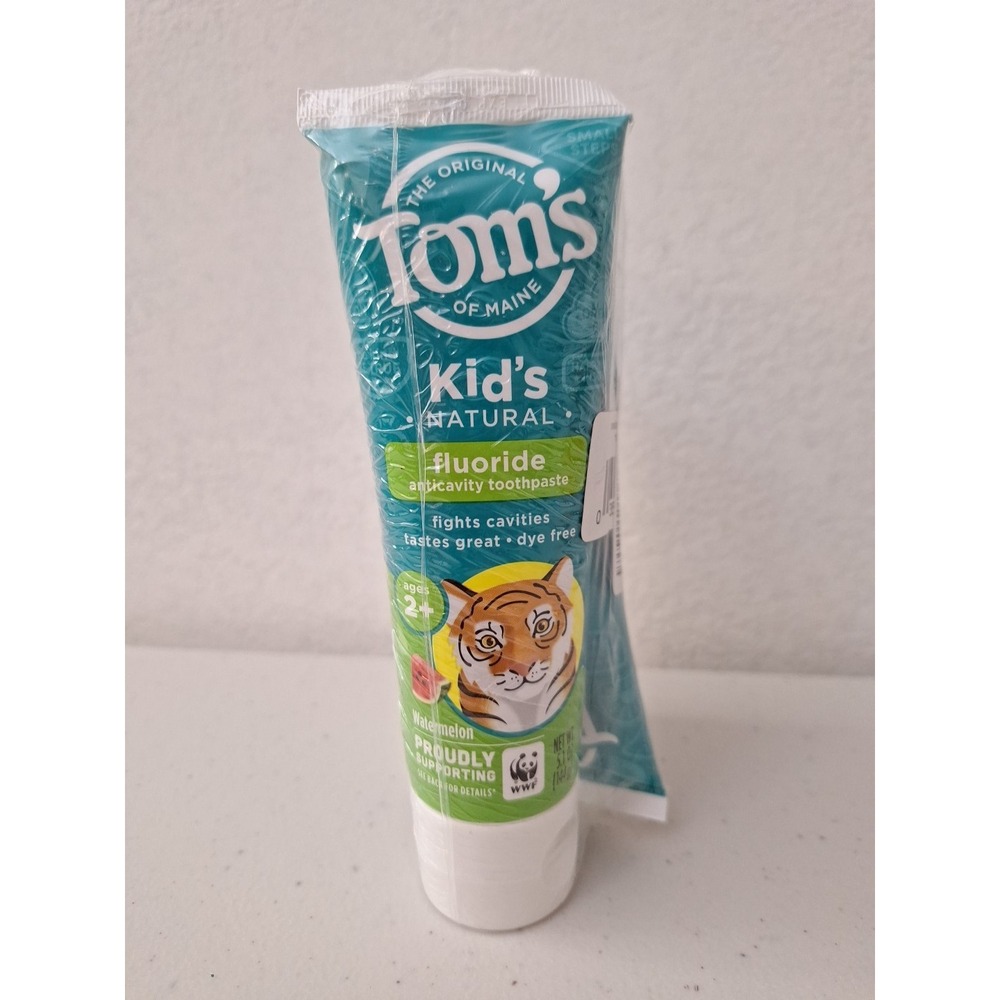 3x Tom's of Maine - Help Save the Animals Children's Natural Fluoride Anticavity